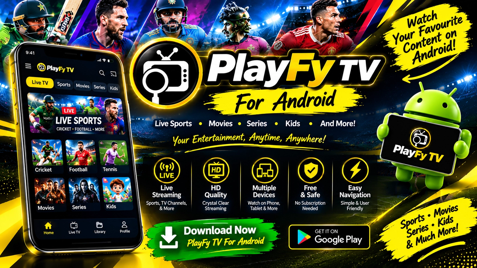 PlayFy TV For Android